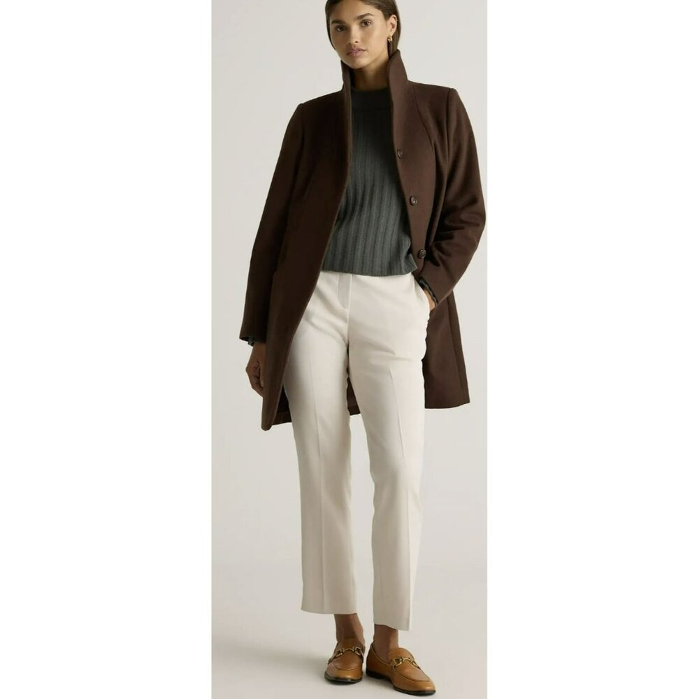 Quince Brown Trench Coat - Picture 2 of 11